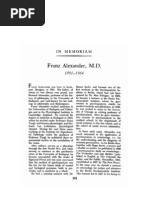 Franz Alexander, M.D.