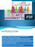 Evolution of Management Thought