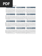 Yearly Calendar 2007 Overview | PDF