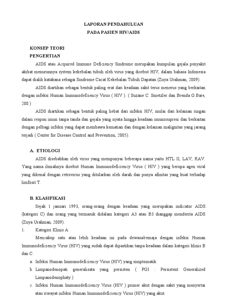 Laporan HIV/AIDS untuk Medis | PDF | Sains & Matematika