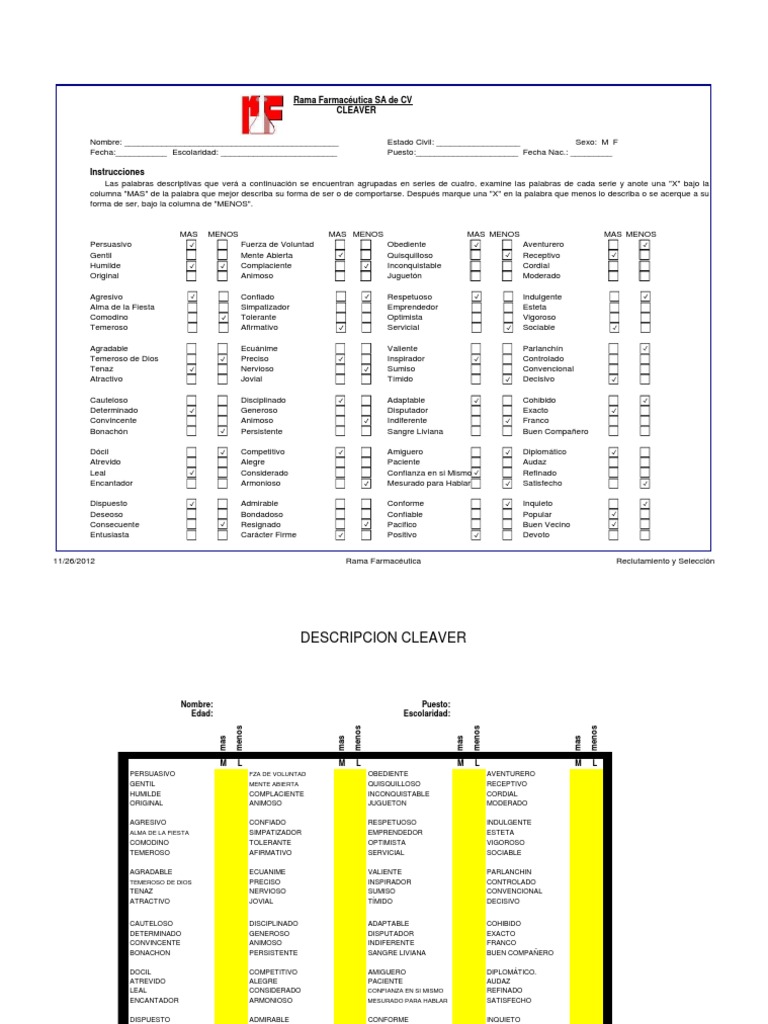 Prueba Cleaver | PDF | Persuasión | Science