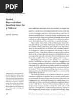 Frieda Ekotto - Against Representation: Countless Hours For A Professor