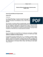 Sonde de Precios de Los Abarrotes en Supermercados de Santiago para Octubre de 2012, Sernac