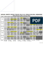 Jadual Waktu Induk 2012 - Joe R.