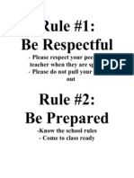 Classroom Rules