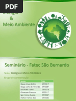 Energia e Meio Ambiente