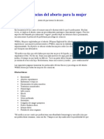 Consecuencias Del Aborto para La Mujer