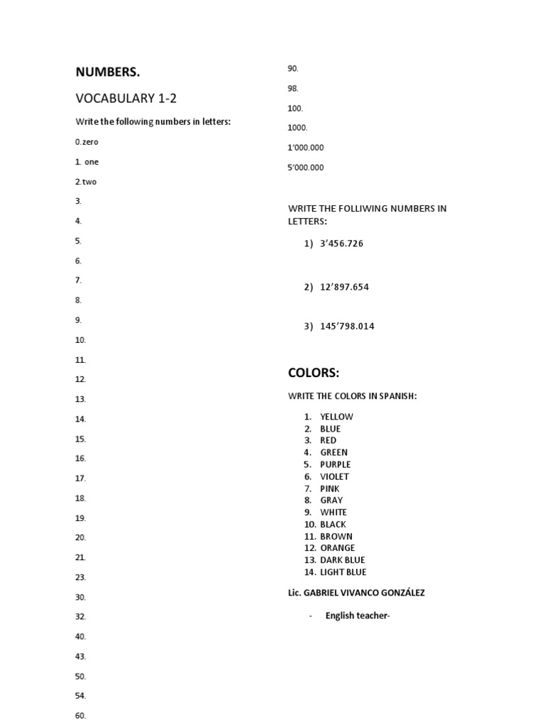 Basic Vocabulary | PDF | Clothing | Softlines (Retail)