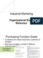 Industrial Marketing: Organisational Buyer Behaviour