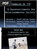 O Desenvolvimento Dos Relacionamentos Sociais