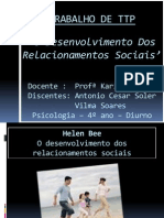 O Desenvolvimento Dos Relacionamentos Sociais