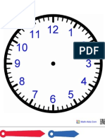 Clock Cutout for Podcast Activity
