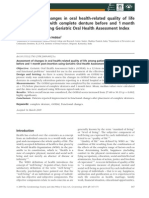 Assessment of Changes in Oral Health......