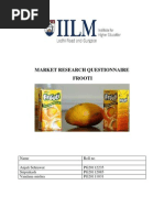 Download Frooti Questionnaire by Aryan Sp SN114573885 doc pdf