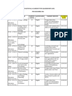 Programme and Deadlines IAF 2013