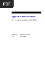 How To Setup Oracle Applications r12 Ebtax1