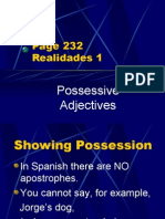 Possessive Adjectives