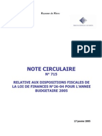 Note Circulaire Num 715-2005