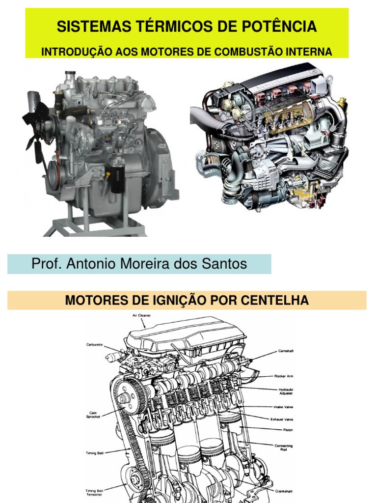 Aula 1 - Introdução | PDF | Motor de Combustão interna | Motor a diesel