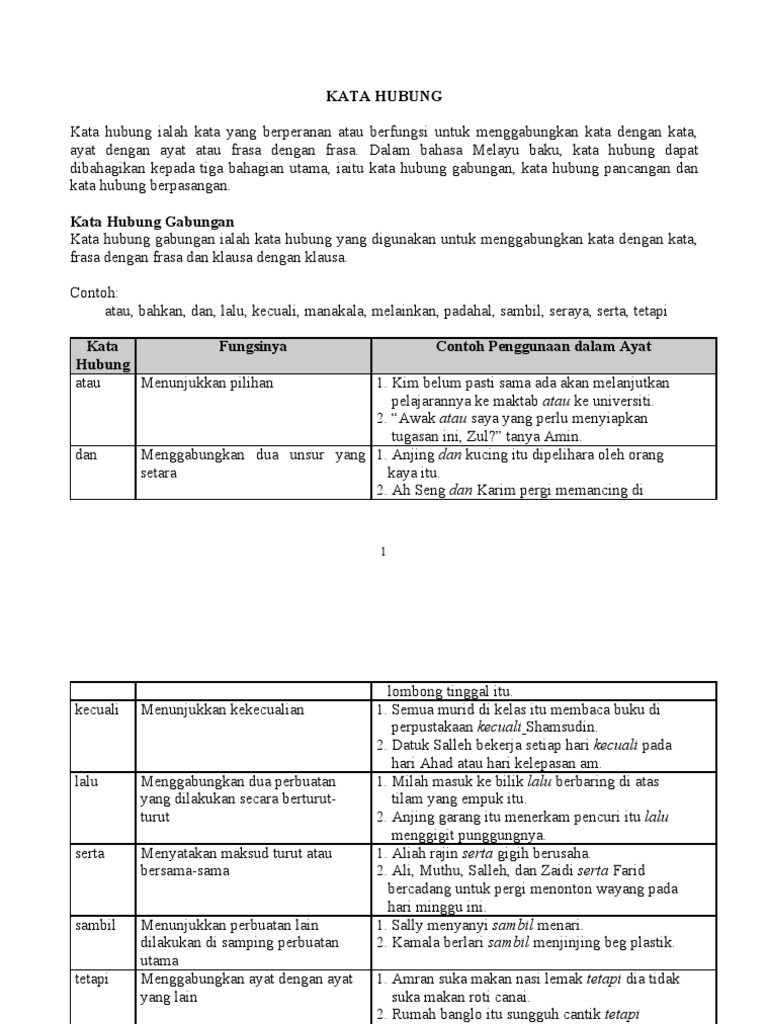 Kata Hubung Pdf