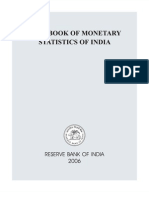 Handbook On Monetary Statistics India RBI