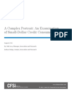 CFSI - A Complex Portrait - An Examination of Small-Dollar Credit Consumers - 2012