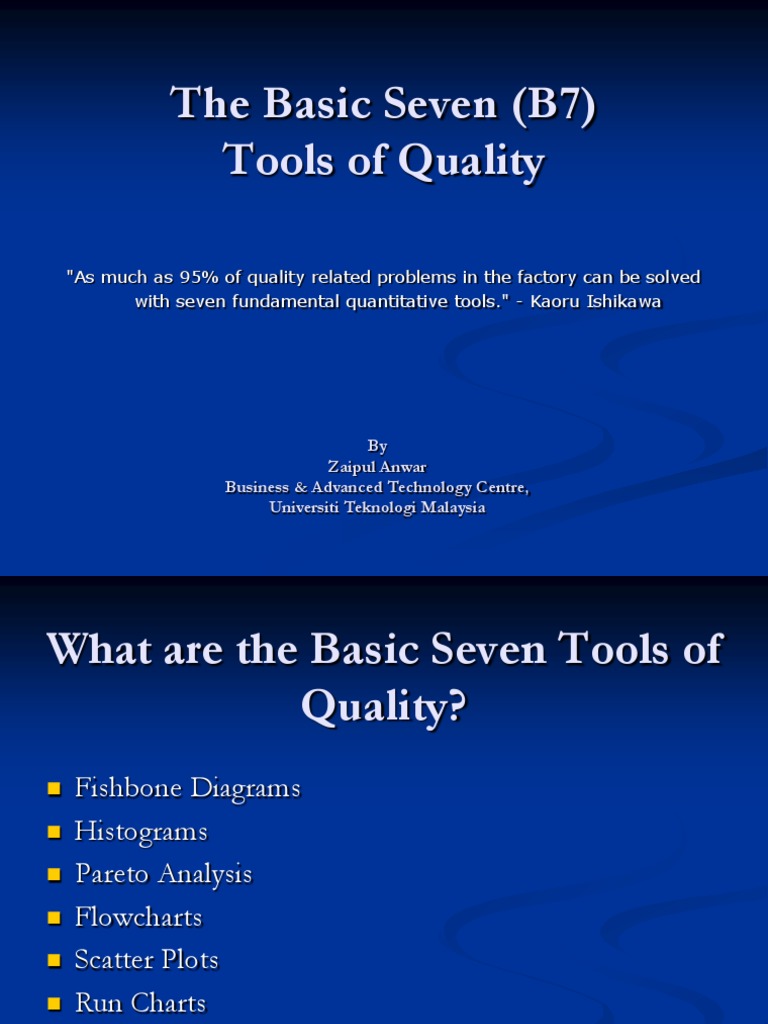 9 Basic Seven Tools of Quality | PDF | Technology & Engineering