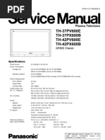 Panasonic Th-37pv600e Th-42pv600e Th-37px600b Th-42px600b Service Manual Repair Guide