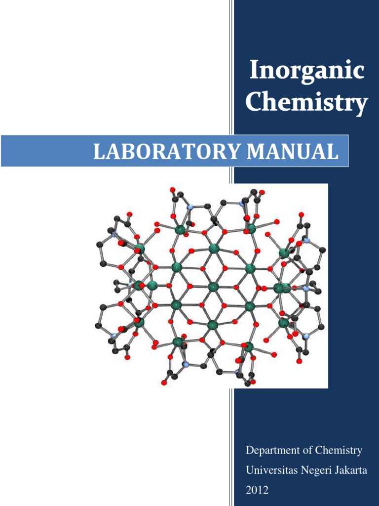 Laboratory Manual PDF Coordination Complex Isomer