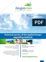 Technical Success of the Applied Biogas Upgrading Methods