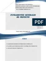 Fundamentos Generales de Un Proyecto