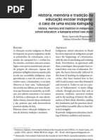BERGAMASCHI_Maria e MEDEIROS_Juliana_Historia_Memória e Tradição na educaçã escolar indígena_o caso de uma escola Kaingang