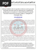 Informe CODESA represión Sahara Occidental