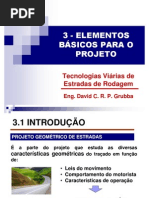 Aula 03-  Projeto Geométrico de Rodovias