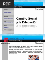 Cambio Social y Educacion