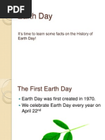 Earth Day: It's Time To Learn Some Facts On The History of Earth Day!