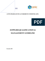 Supplier Qualification Quidelines Example