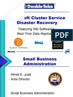 Microsoft Cluster Service Disaster Recovery: Featuring NSI Software's