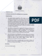 Decreto Ejecutivo No 216 TABLAS de RETENCION Ultima Version