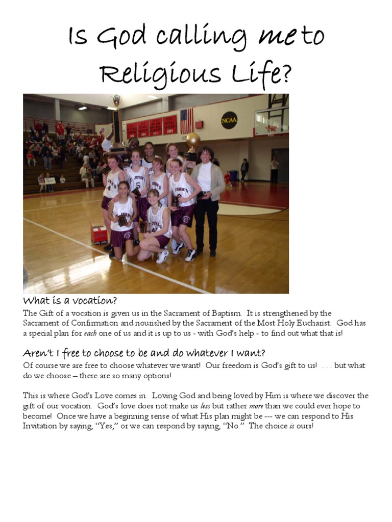 Discovering Your Vocation to Religious Life | PDF | Sacraments | Prayer