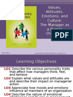 Values, Attitudes, Emotions, and Culture: The Manager As A Person
