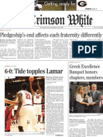 Pledgeship's End Affects Each Fraternity Differently: 6-0: Tide Topples Lamar