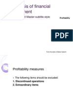 Analysis of Financial Statement: Click To Edit Master Subtitle Style