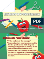 Attributes of A Peace Educator