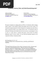 1.Sterilization, Monetary Policy, And Global Financial Integration