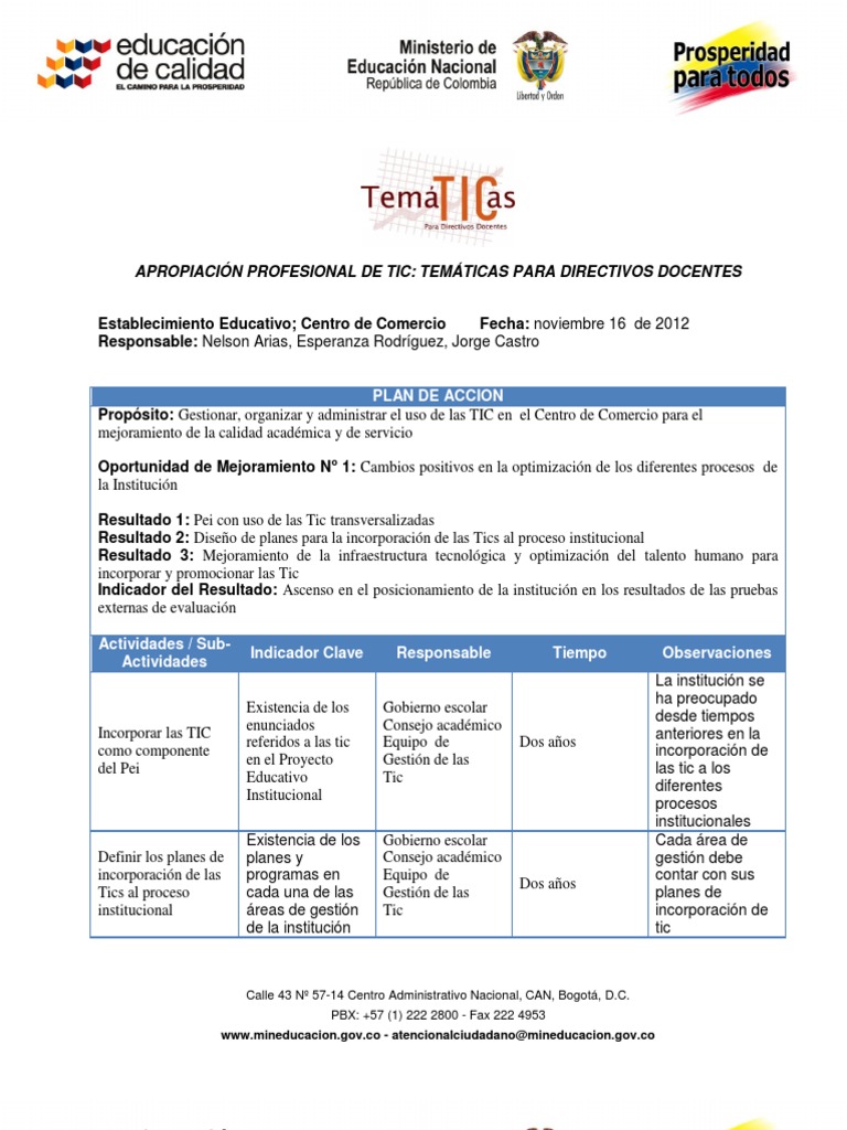 Incorporación de TIC en Educación | PDF | Tecnología de información y ...