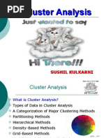 Download Cluster Analysis in data Minining   by Sushil Kulkarni SN11472776 doc pdf