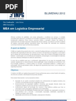 MBALogisticaEmpresarial Blumenau 2012B
