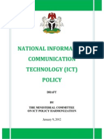 Nigeria - National ICT Policy Document (DRAFT)