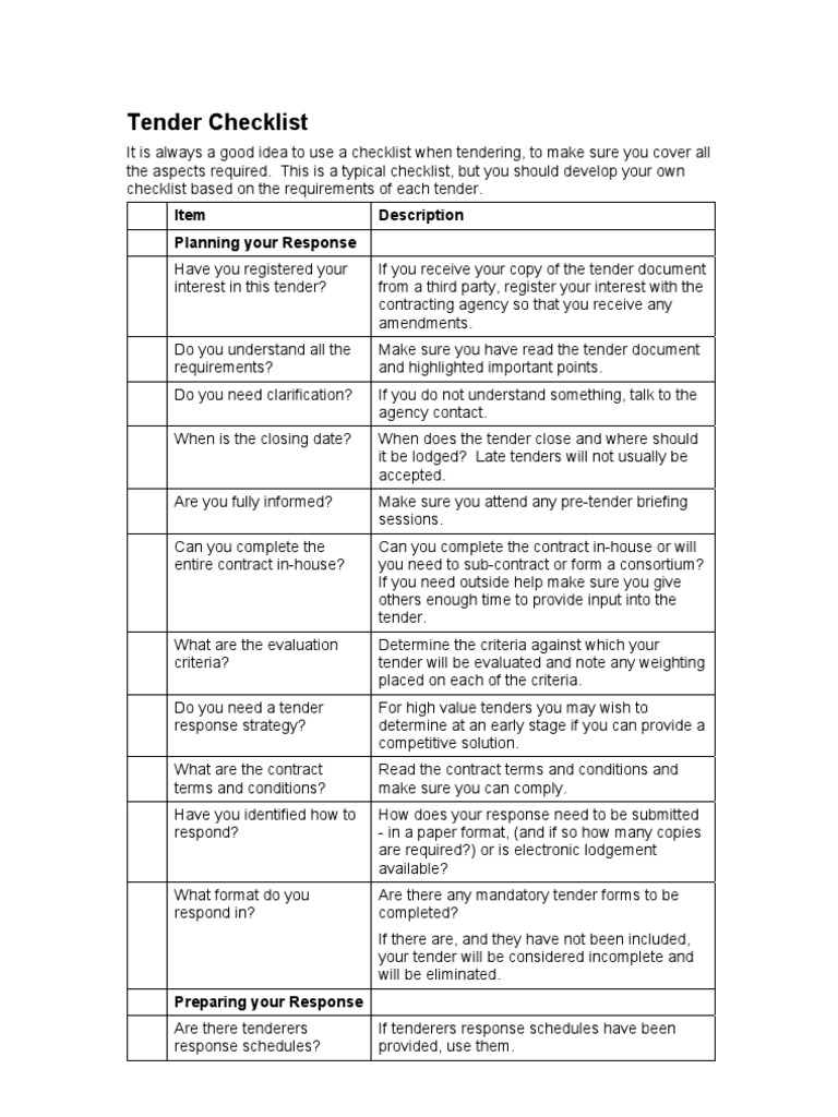 tender-checklist-pdf-specification-technical-standard-business